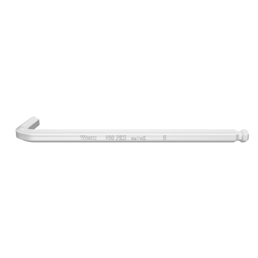 Wera 133155 5 x 90mm Chrome Ball-end L-key - WR133155 - KC Tool