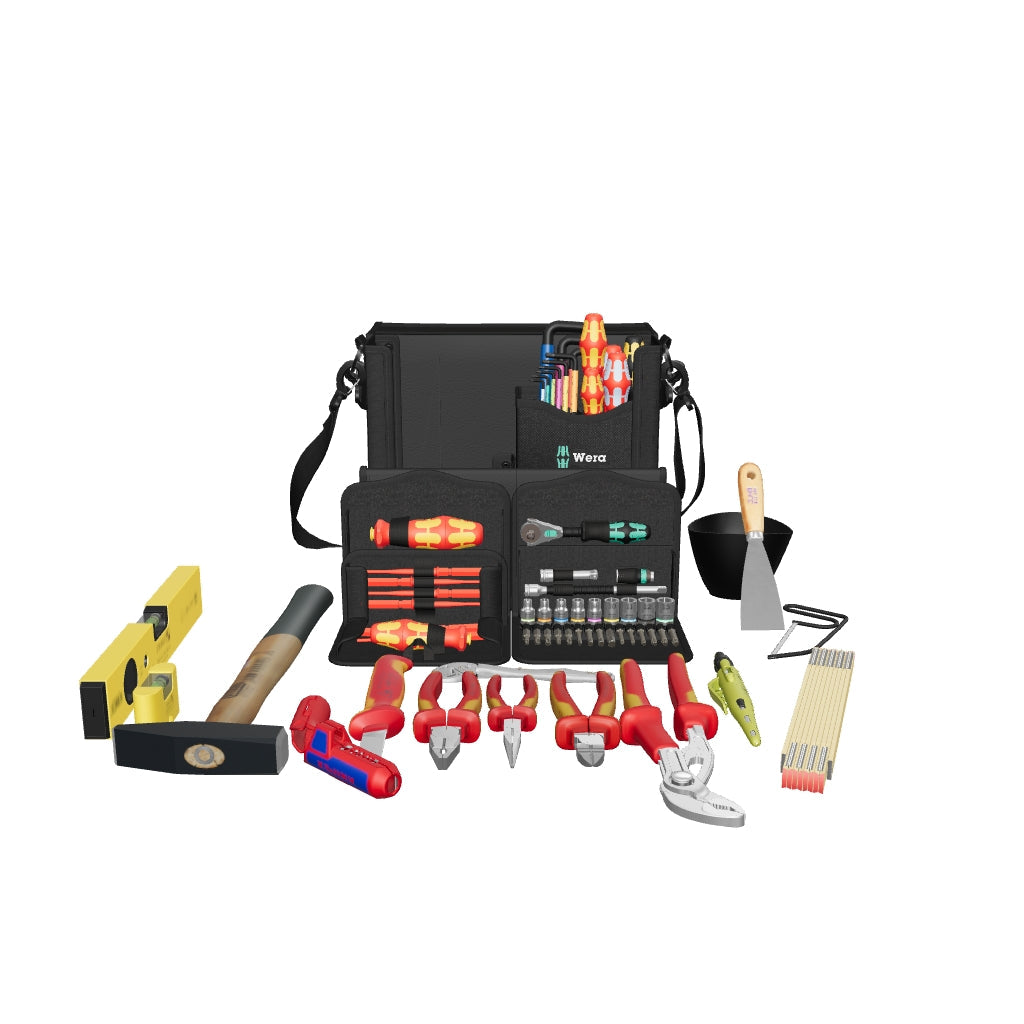 Wera 134025 2go E 1 Tool Set for Electricians, 73 Pieces - WR134025 - KC Tool