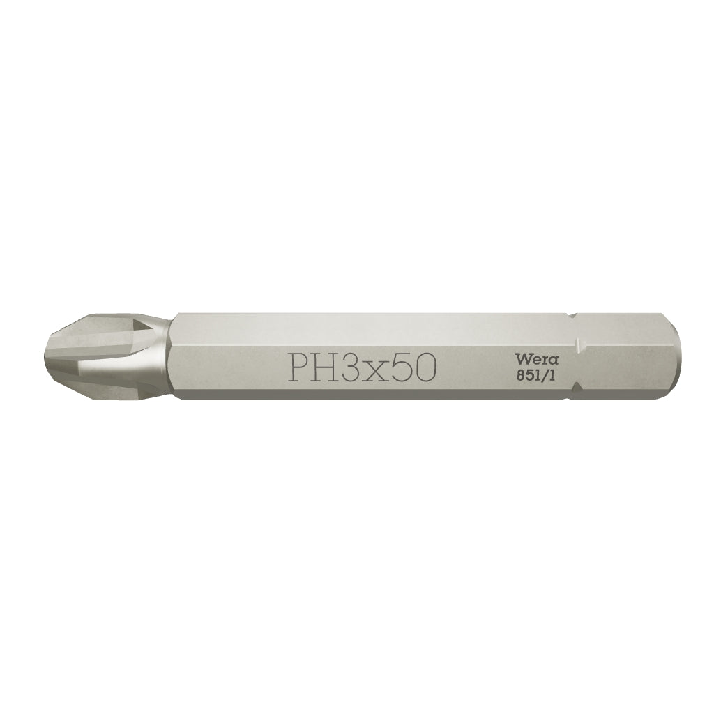 Wera 134905 #3 x 50mm Phillips Bit - WR134905 - KC Tool