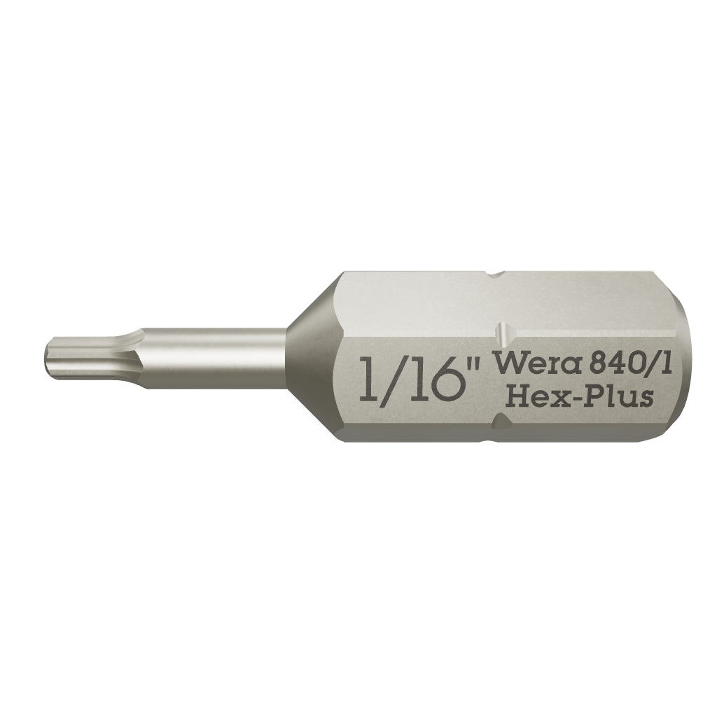 Wera 135070 1/16" x 25mm Hex Bit - WR135070 - KC Tool
