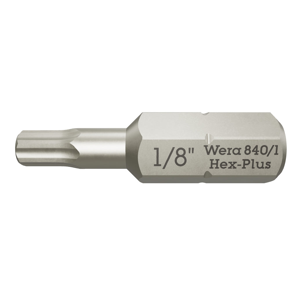 Wera 135073 1/8" x 25mm Hex Bit - WR135073 - KC Tool