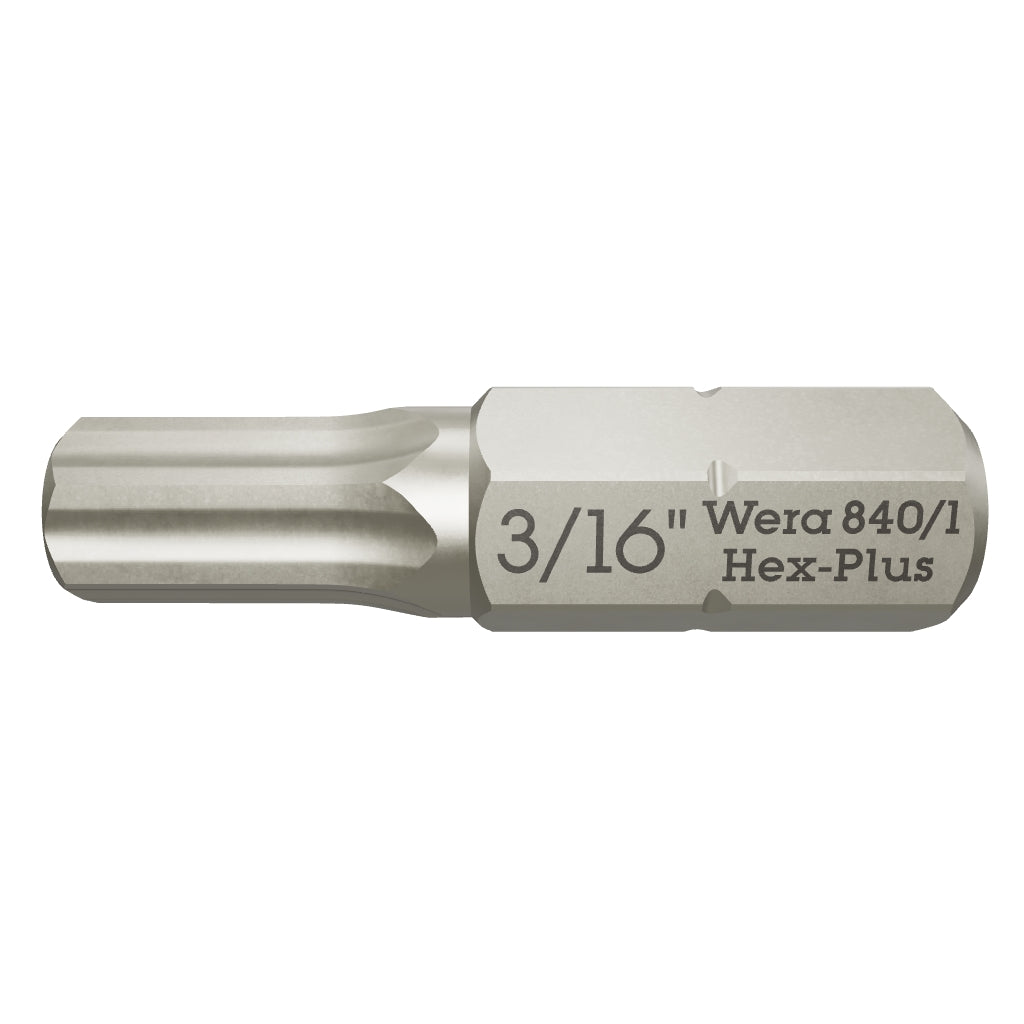 Wera 135075 3/16" x 25mm Hex Bit - WR135075 - KC Tool