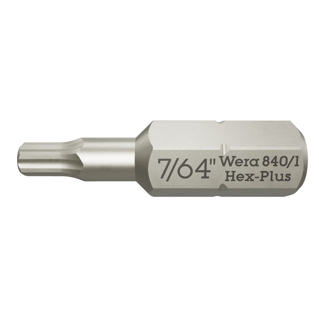 Wera 135078 7/64" x 25mm Hex Bit - WR135078 - KC Tool