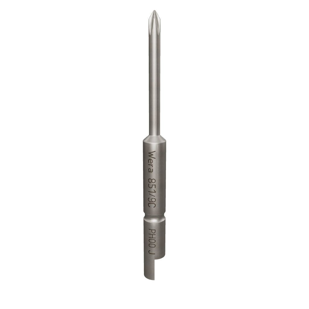 Wera 135270 PH #00 x 44mm Phillips Bit - Halfmoon Drive - WR135270 - KC Tool