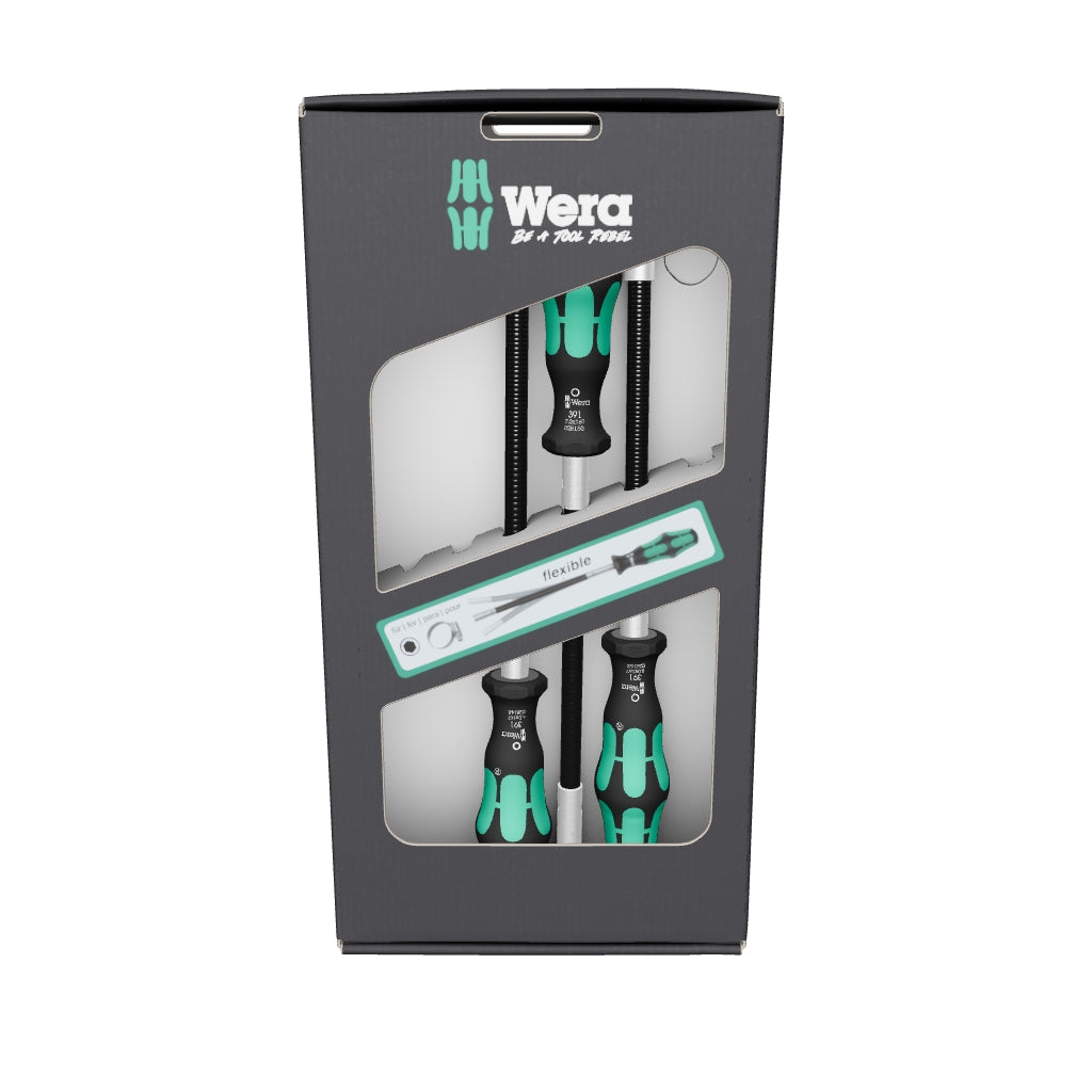 Wera 135311 Hose Clamp Screwdriver Set, 3 Pieces - WR135311 - KC Tool