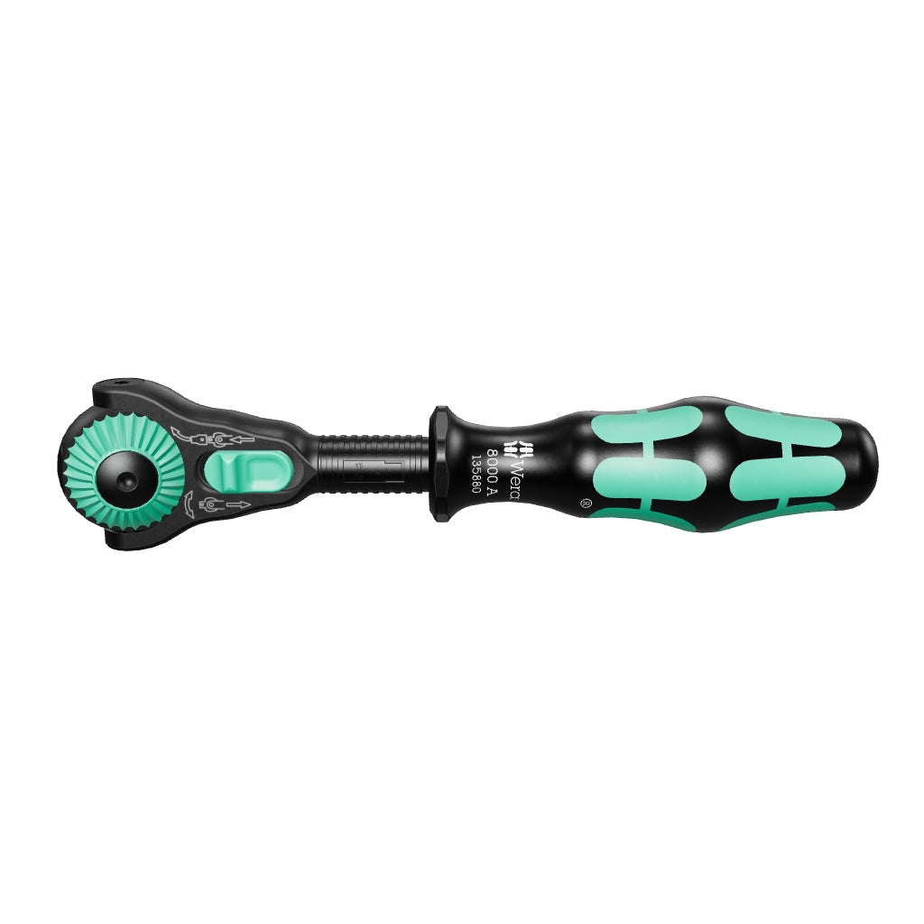 Wera 135880 8000 A Black Edition Zyklop Speed Ratchet with 1/4" Drive - WR135880 - KC Tool