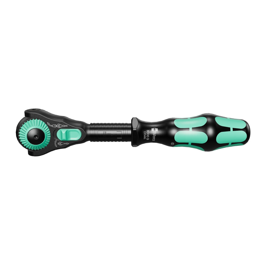 Wera 135881 8000 B Black Edition Zyklop Speed Ratchet with 3/8" Drive - WR135881 - KC Tool