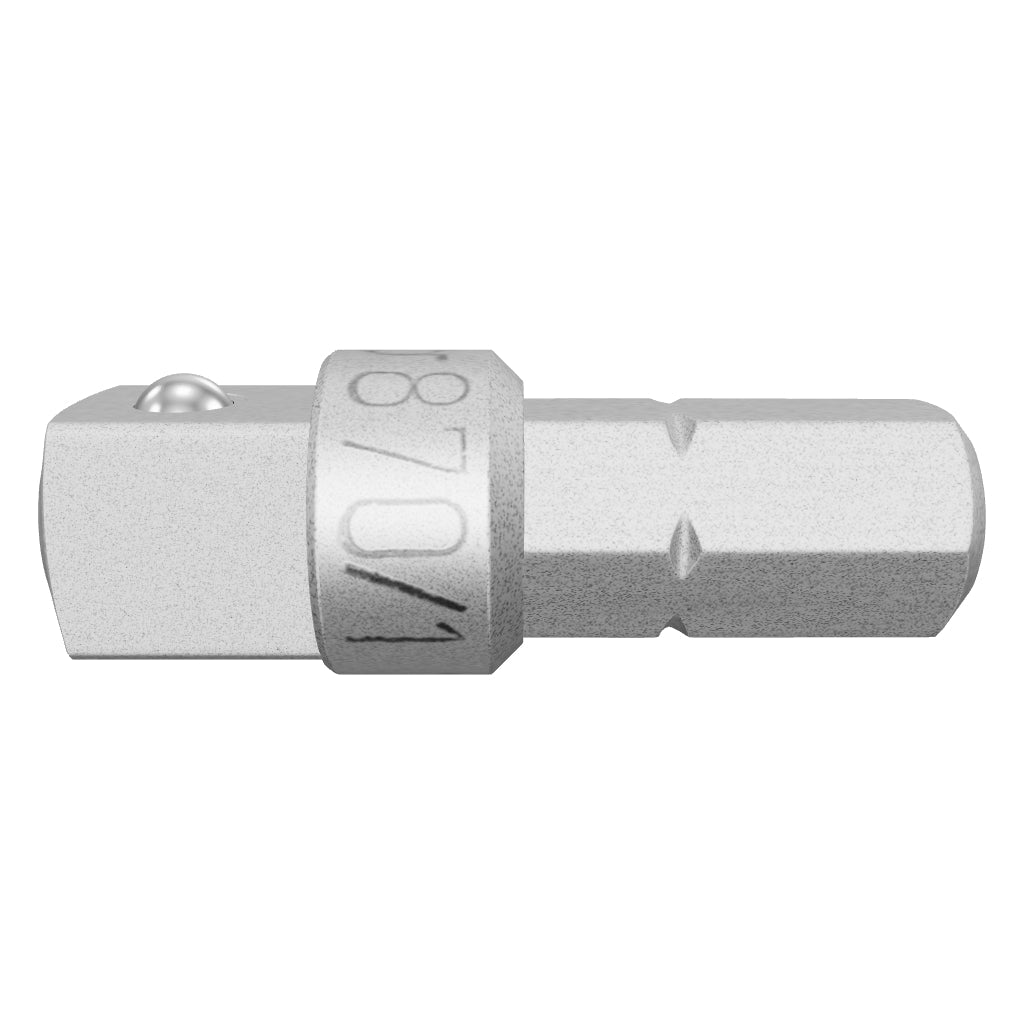 Wera 136000 Male 1/4" Hex to Male 1/4" Square Drive Adaptor - WR136000 - KC Tool
