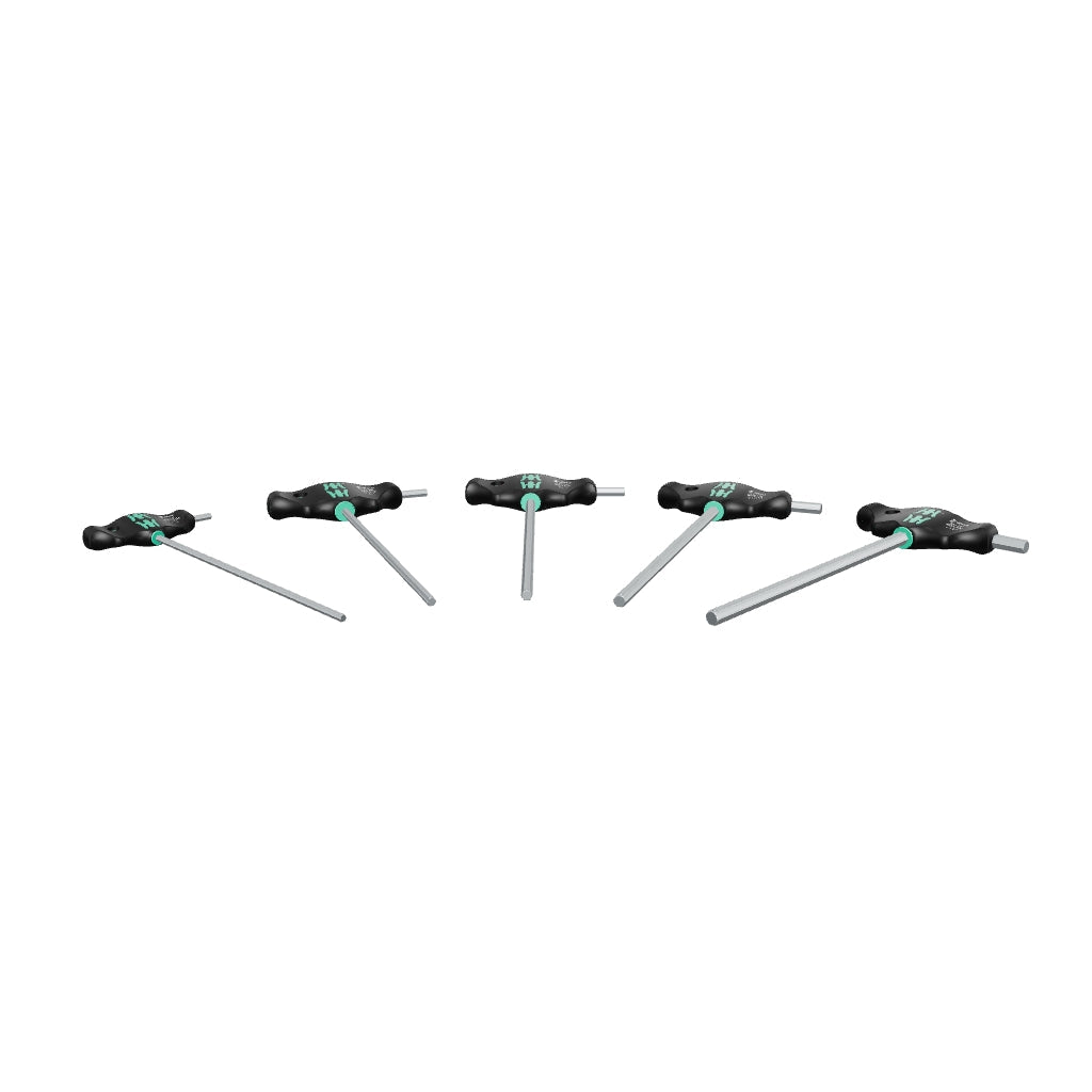 Wera 136070 T-handle Screwdriver 454/5 HF HVAC Set 1, Hex-Plus, 5 Pieces, Metric - WR136070 - KC Tool