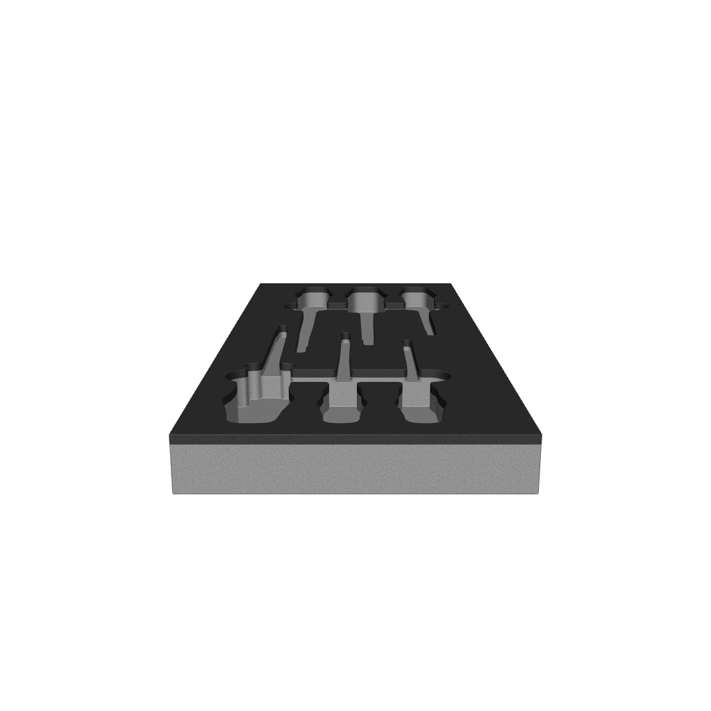 Wera 137134 Foam Insert Kraftform Series 100 VDE Screwdriver Set 2, Empty - KC Tool
