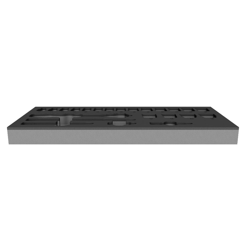 Wera 137321 Foam insert 8000 B Zyklop 3/8" Ratchet Set 1, Empty - WR137321 - KC Tool