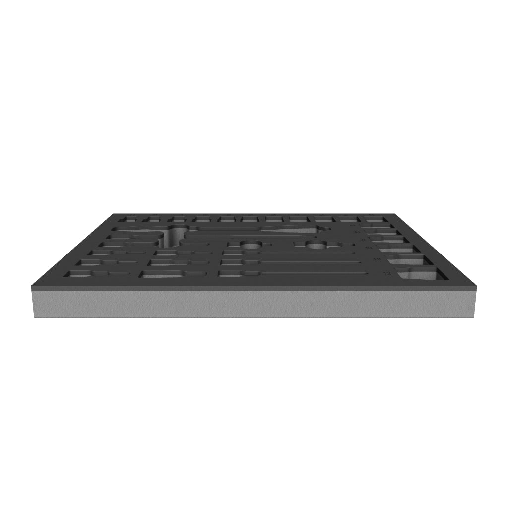 Wera 137322 Foam Insert 8000 C Zyklop 1/2" Ratchet Set 1, Empty - WR137322 - KC Tool