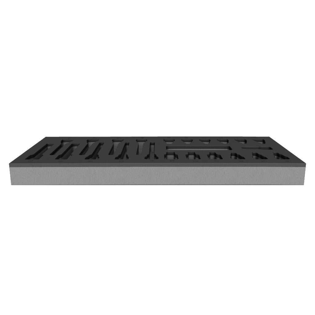 Wera 137323 Foam Insert Zyklop B 3/8" Bit Socket Set 1, Empty - WR137323 - KC Tool