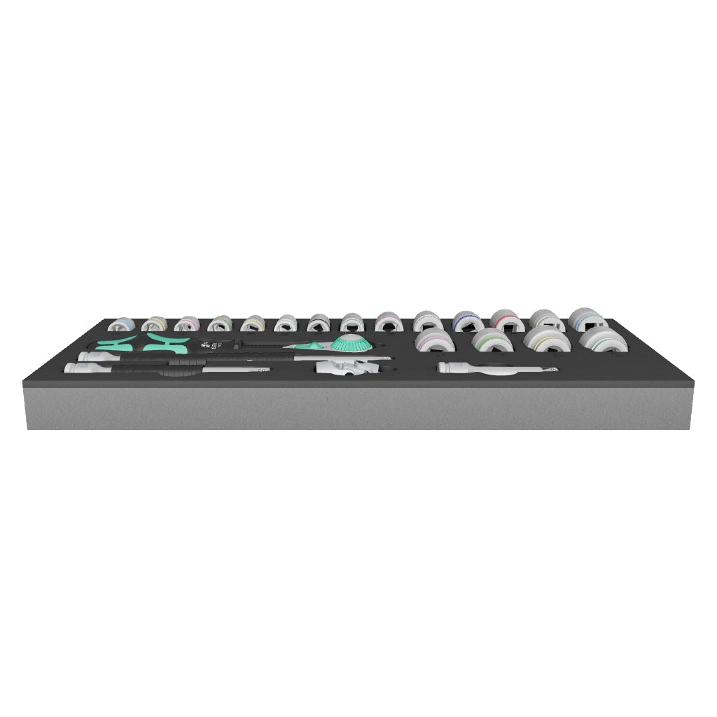 Wera 150111 Foam Insert 8000 B Zyklop 3/8" Ratchet Set 1, 23 Pieces - WR150111 - KC Tool