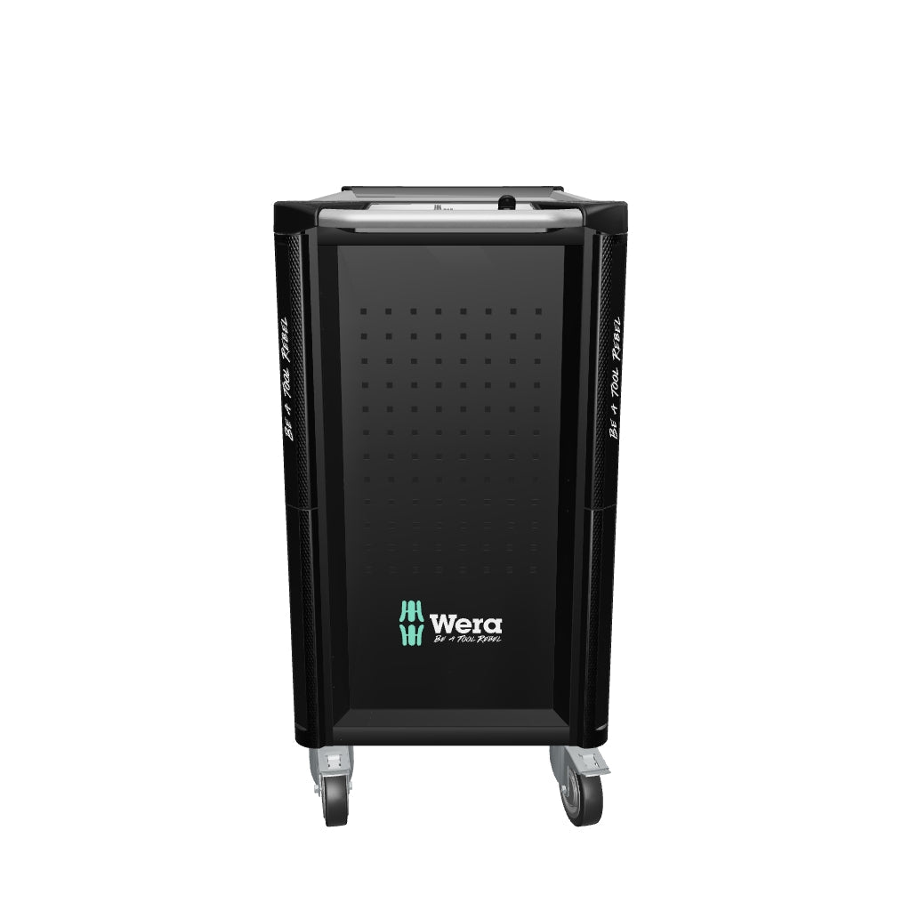 Wera 150132 9702 Tool Rebel Rolling Tool Cabinet Stainless XXL 1 with Tool Assortment, 202 Pieces - WR150132 - KC Tool