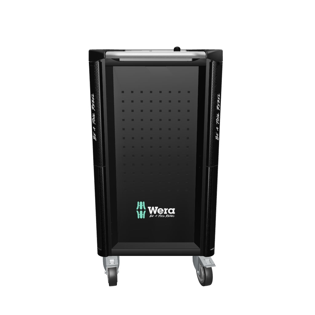 Wera 150135 9705 Tool Rebel Rolling Tool Cabinet Stainless 1 with Tool Assortment, 177 Pieces - WR150135 - KC Tool