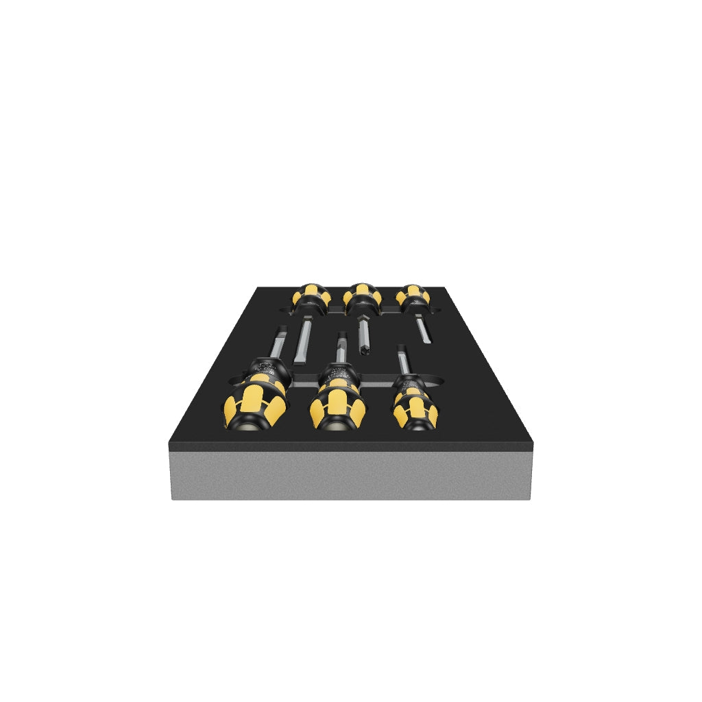 Wera 150170 Kraftform Foam Insert Series 900 Chiseldriver Set 1, 6 Pieces - KC Tool