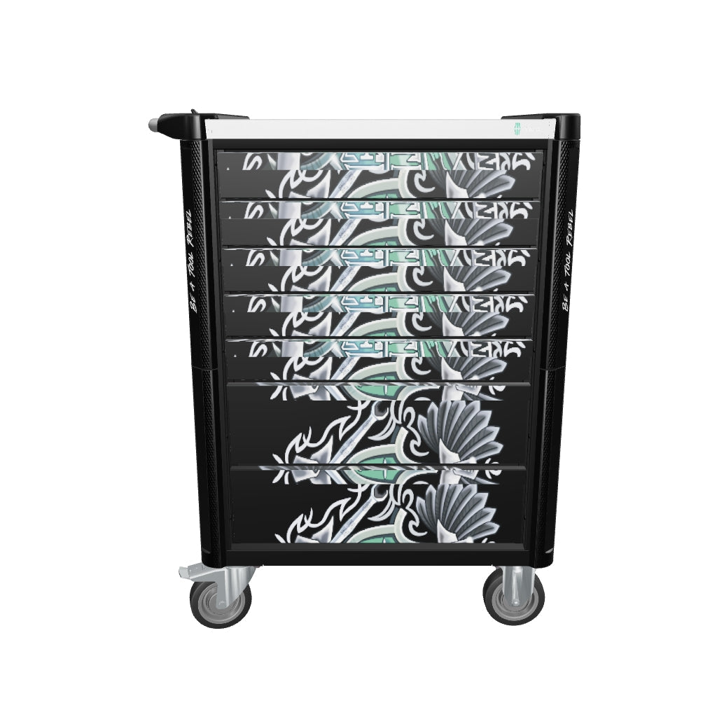 Wera 501880 Tool Rebel Rolling Tool Cabinet Stainless, Empty - KC Tool