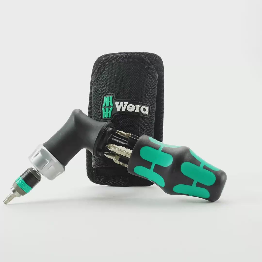 Load video: Wera 051030 Kraftform Kompakt Pistol RA
