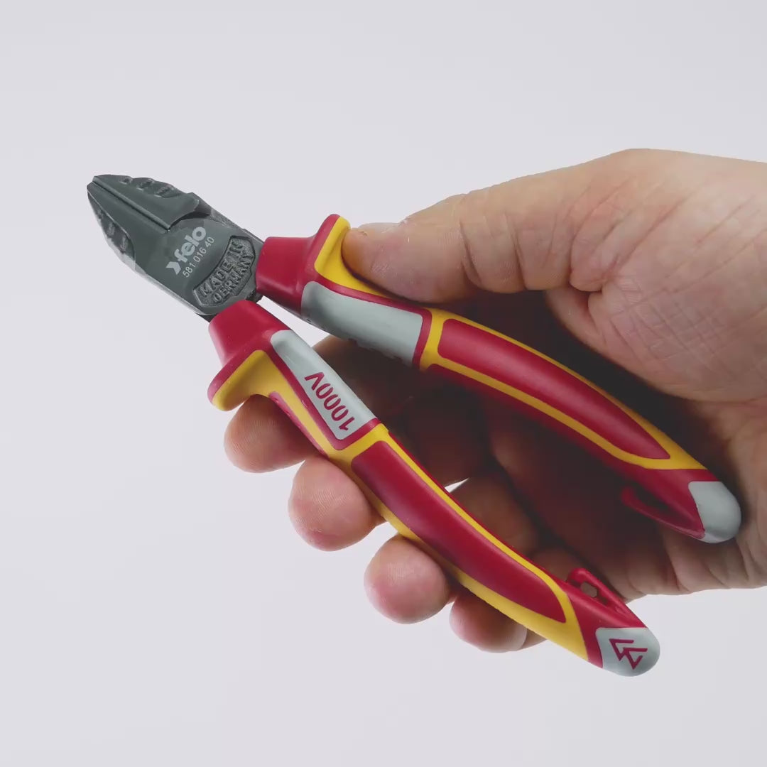 Load video: Felo 6.25" Diagonal Cutters VDE