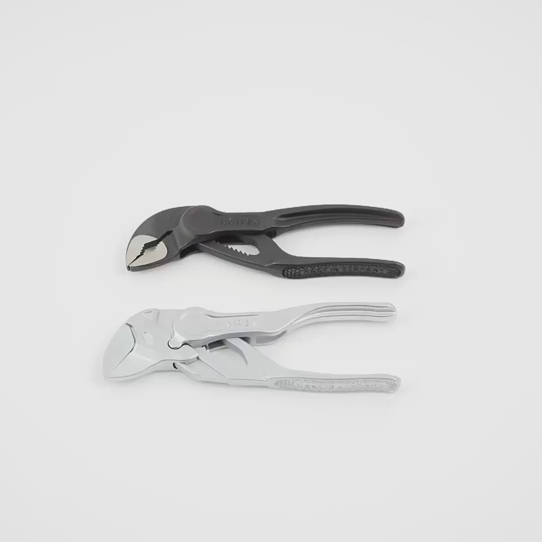 Load video: Knipex Pliers Wrench/Cobra XS Set, 2 Pieces