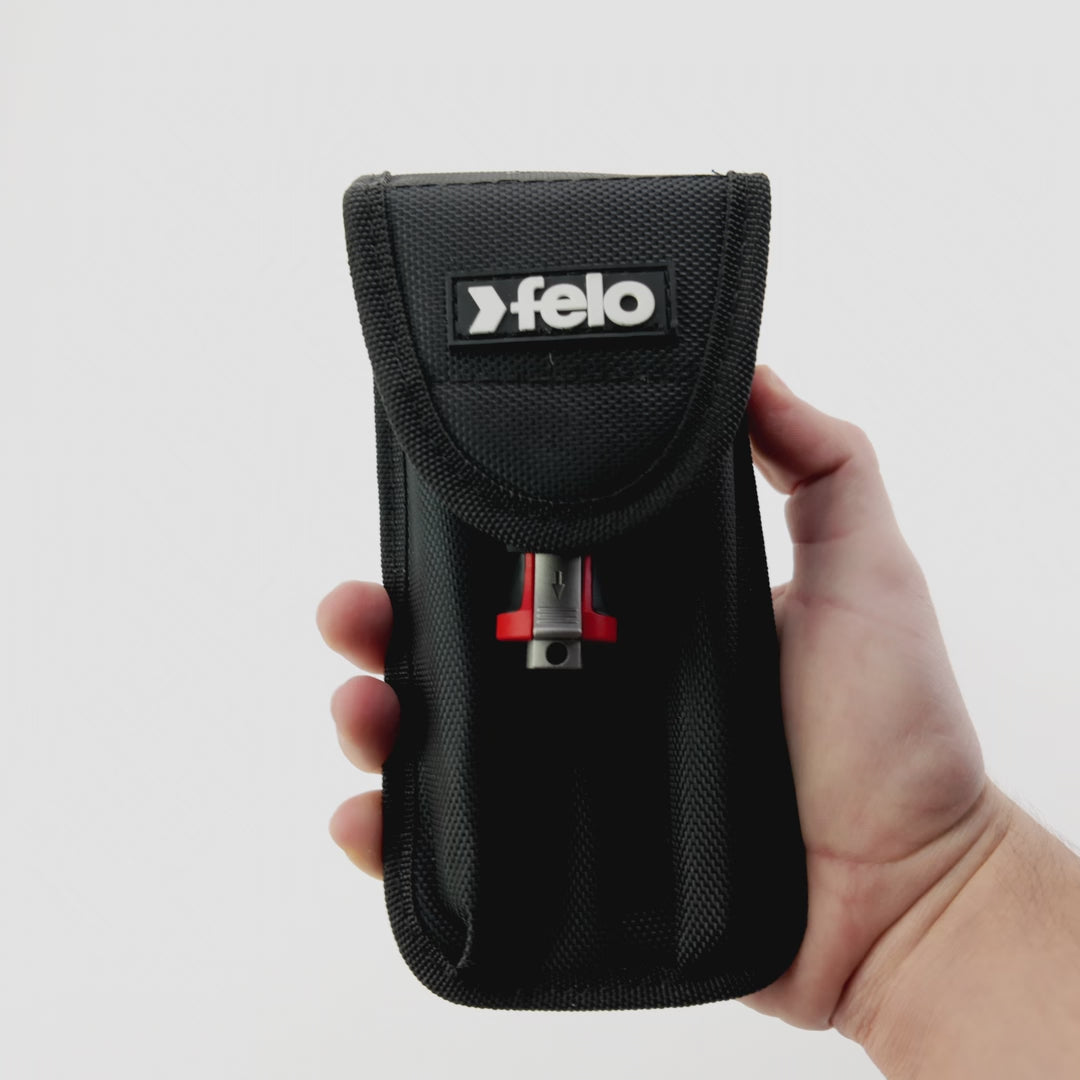 Load video: Felo Smart Evo Belt Bag, SL/PH/PZ/TORX®®/HEX, 9 Pieces