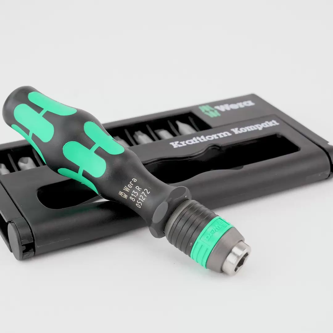 Load video: Wera 056653 Kraftform Kompakt 10 Set