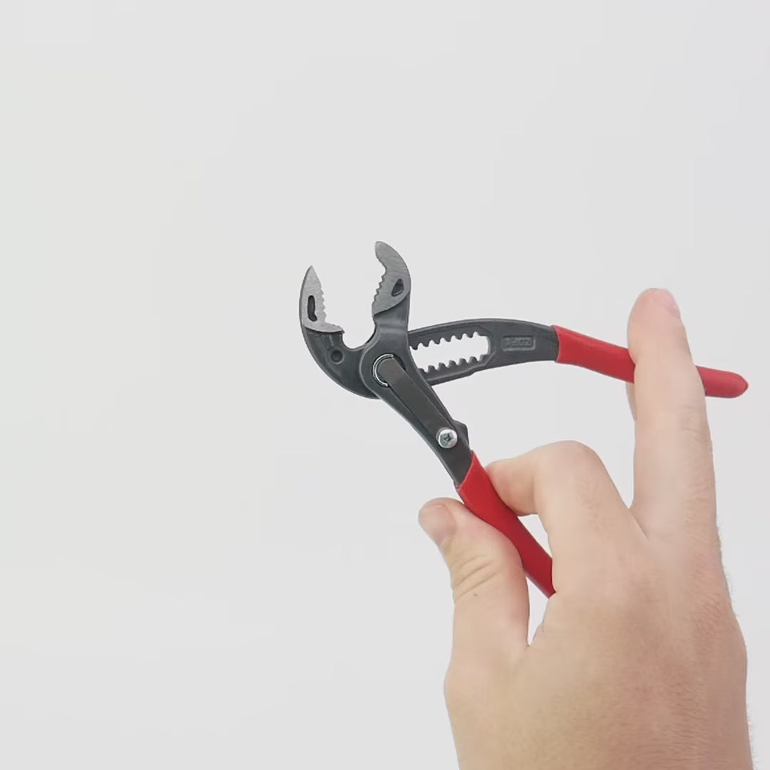 Load video: NWS 5.25" Waterpump Pliers Maxi Mx - Atramentized - Plastic Grip