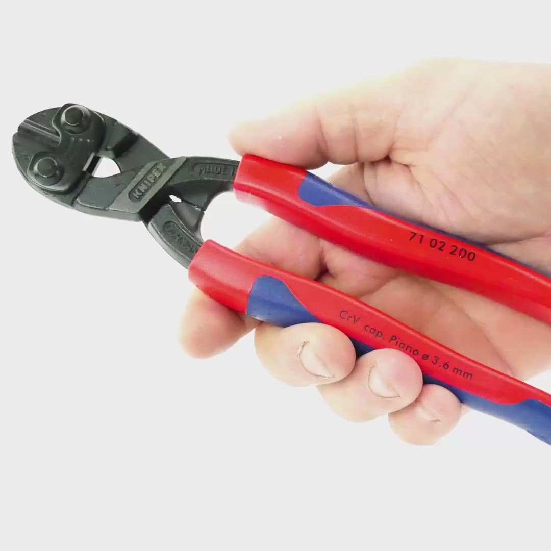 Load video: Knipex 8" Cobolt Compact Bolt Cutters - MultiGrip