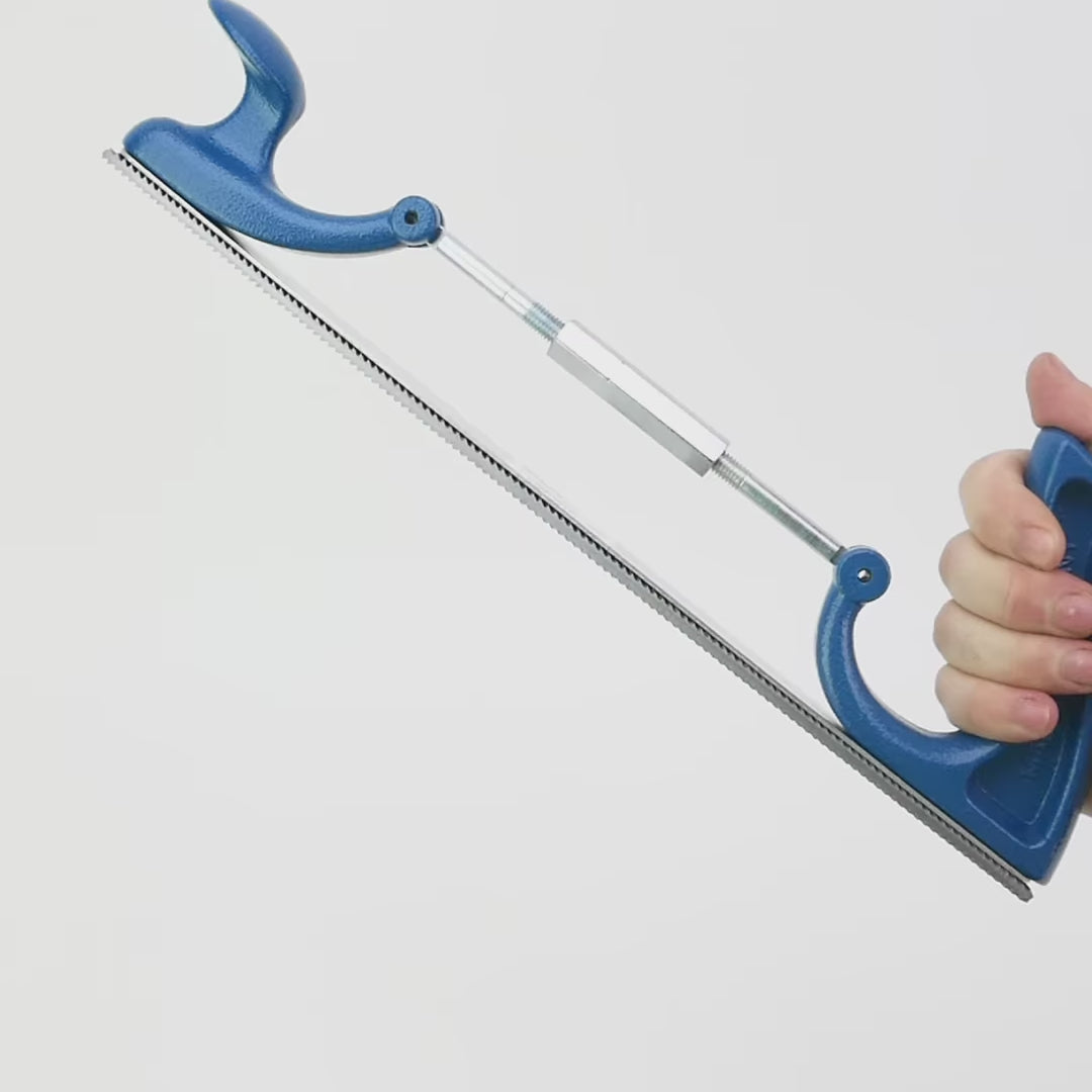 Load video: Picard 251/9 1/2 Milled Curved Coarse Tooth File, 355 mm