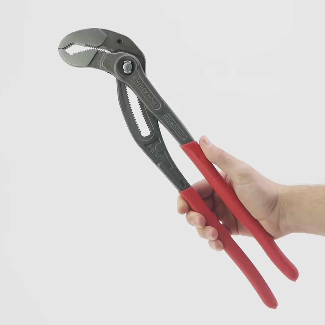 Load video: Knipex Cobra XL Pliers - Plastic Grip