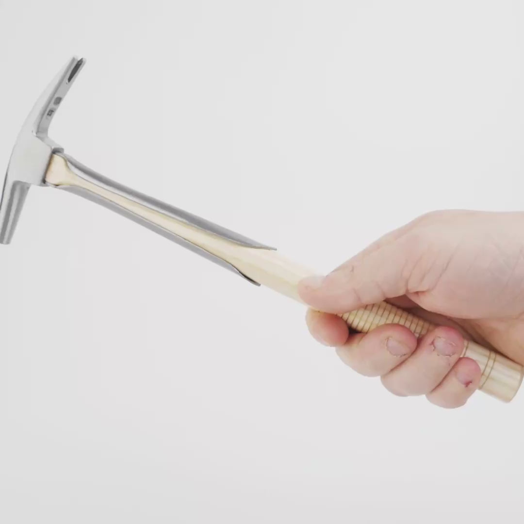 Load video: Picard 216 Upholsterers' Hammer with Ash Handle, 200g