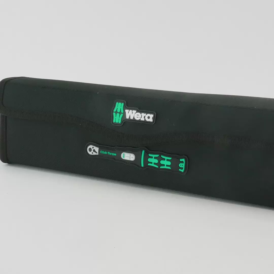 Load video: Wera 130110 Click-Torque A 6 Set 1 2.5-25 Nm, 20 Pieces