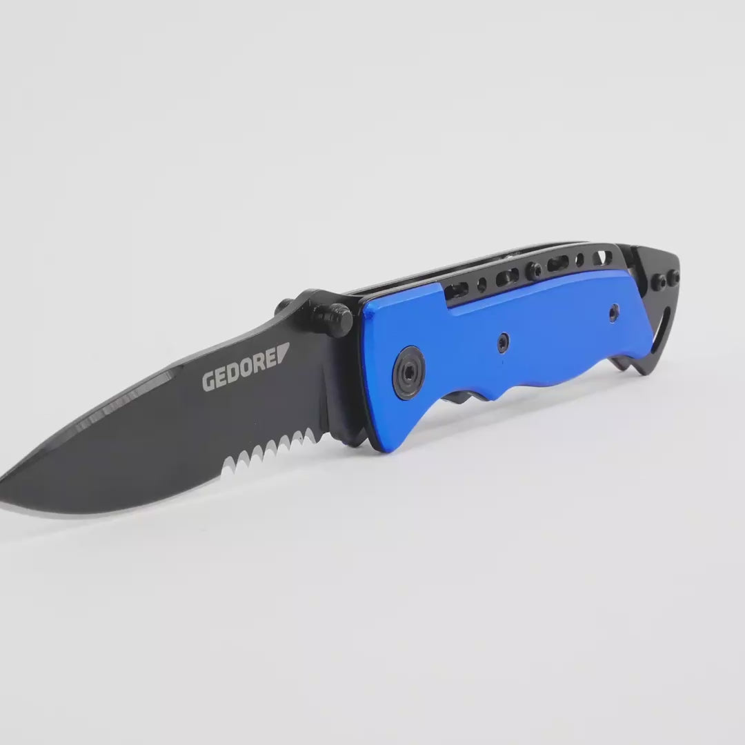 Load video: Gedore SB 6952-00 Rescue Knife