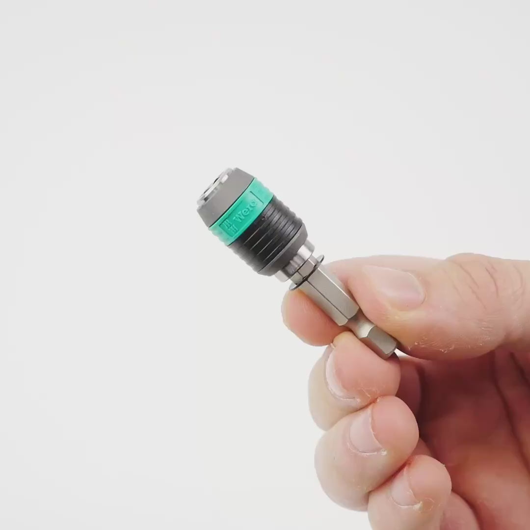 Load video: Wera 052502 Rapidaptor Universal Magnetic Bit Holder