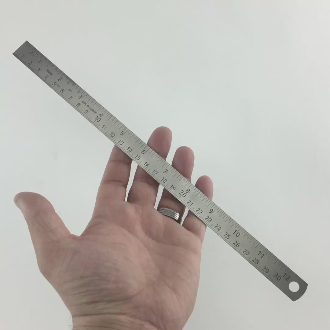 Load video: Gedore 717-30 Steel Rule 300mm