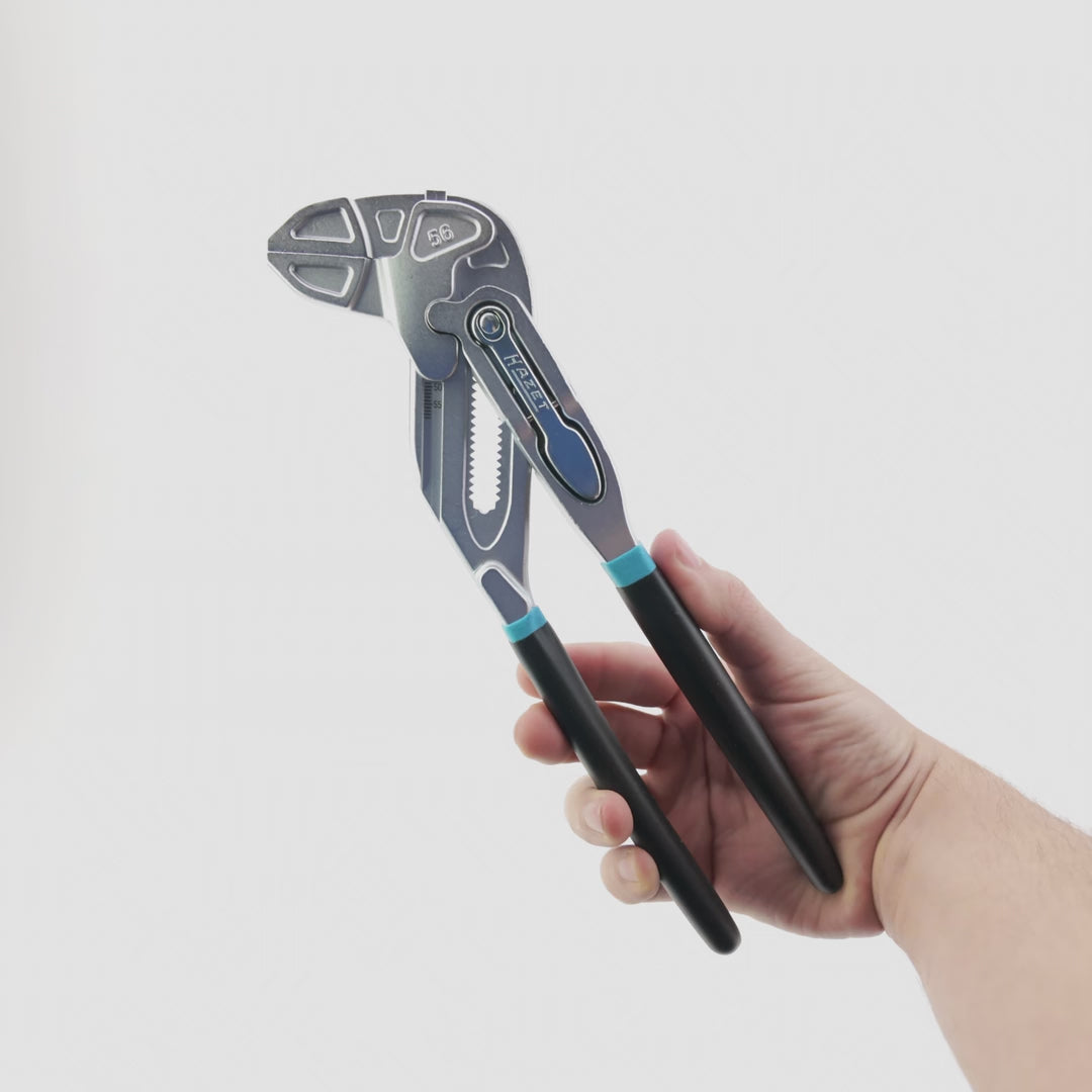 Load video: Hazet 762-26 Grip Pliers Wrench, 260 mm