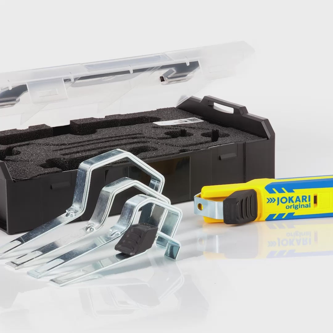 Load video: Jokari System 4-70 Cable Knife Set in L-Boxx