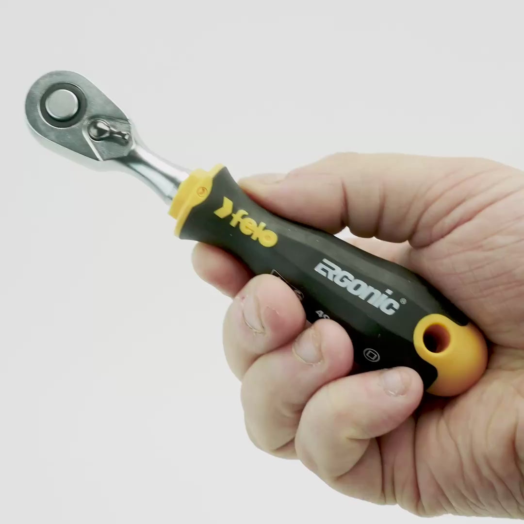 Load video: Felo Felo R-GO Ratchet 1/4"