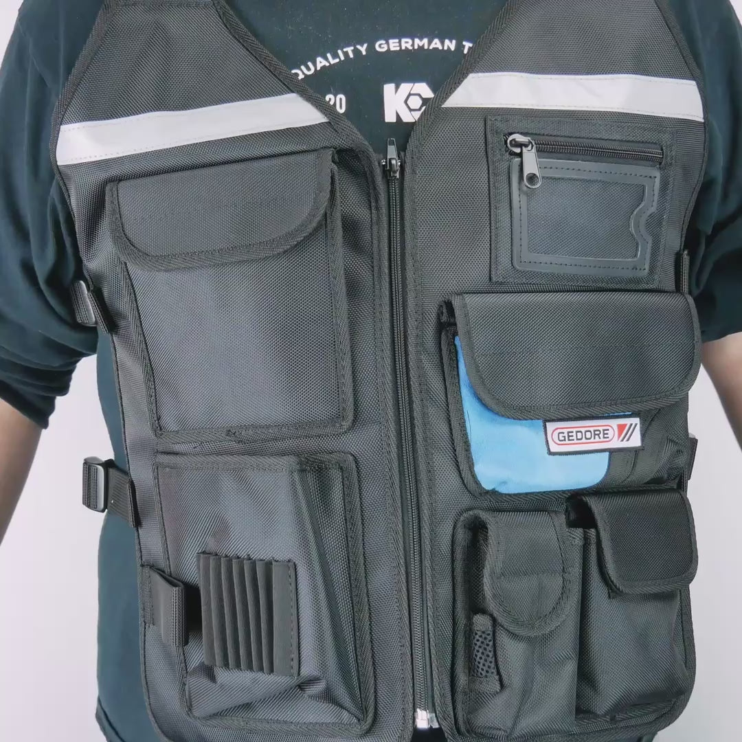 Load video: Gedore WT 1056 13 Tool vest