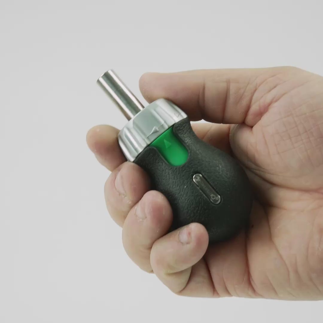 Load video: Stahlwille 4008 Ratcheting Bit Holder, Size 2, 95mm