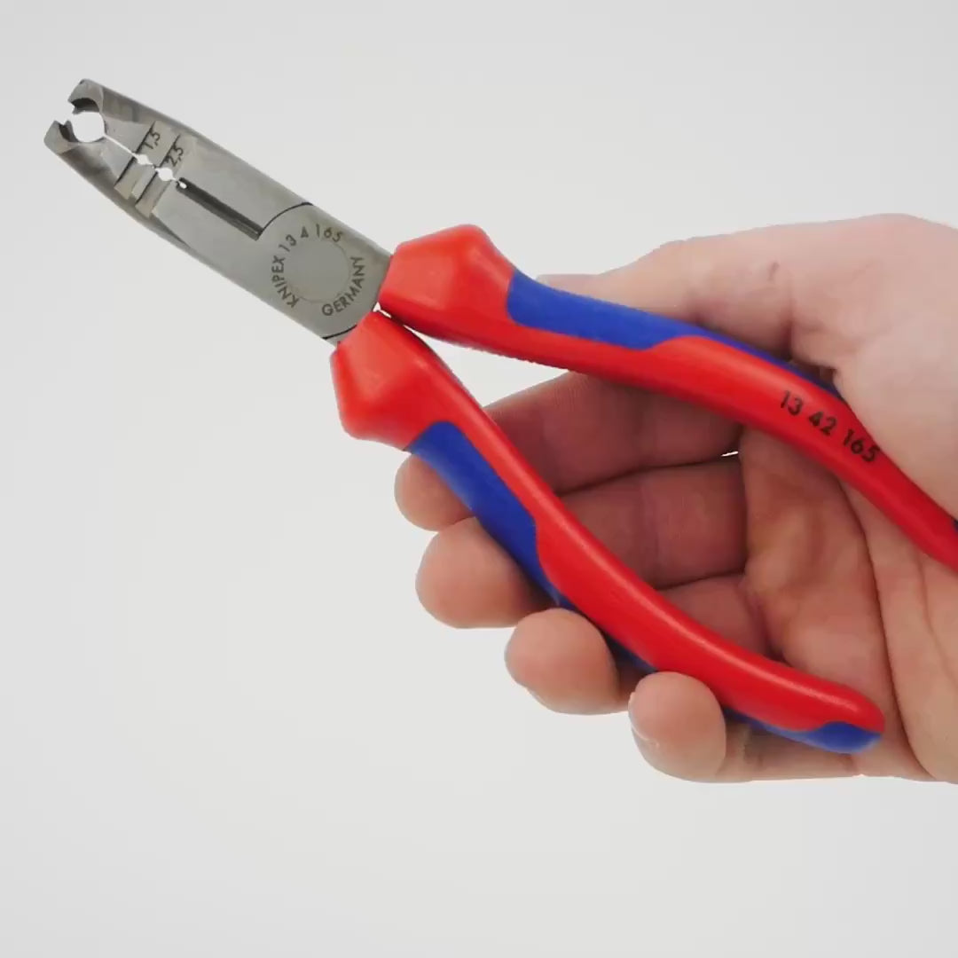 Load video: Knipex Cable and Metric Wire Stripping Pliers, 6.5"