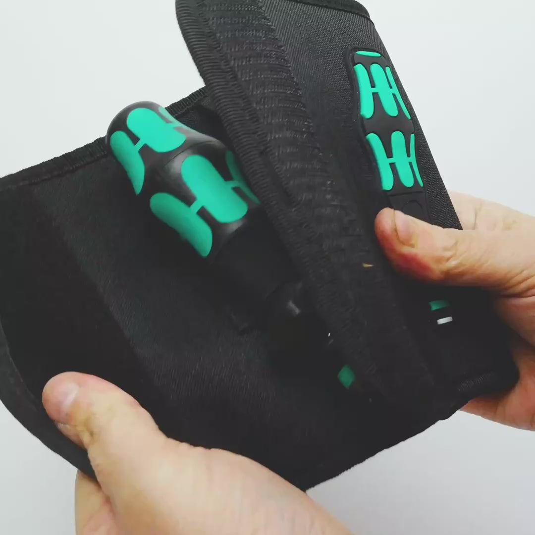 Load video: Wera 057483 Kraftform Kompakt Turbo SAE Set, 19 Pieces