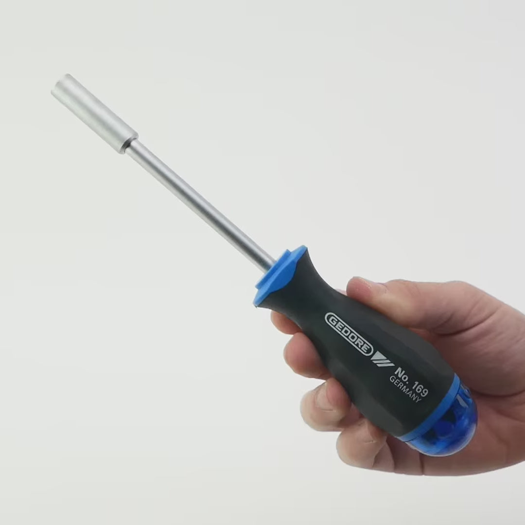Load video: Gedore 169 Magazine handle screwdriver