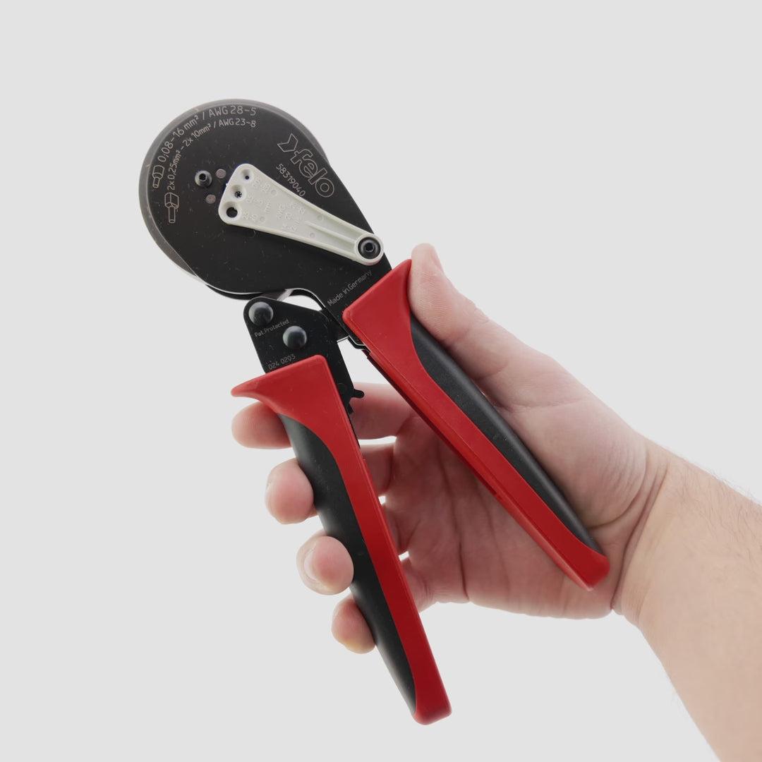 Load video: Felo AE End Ferrule Crimping Tool