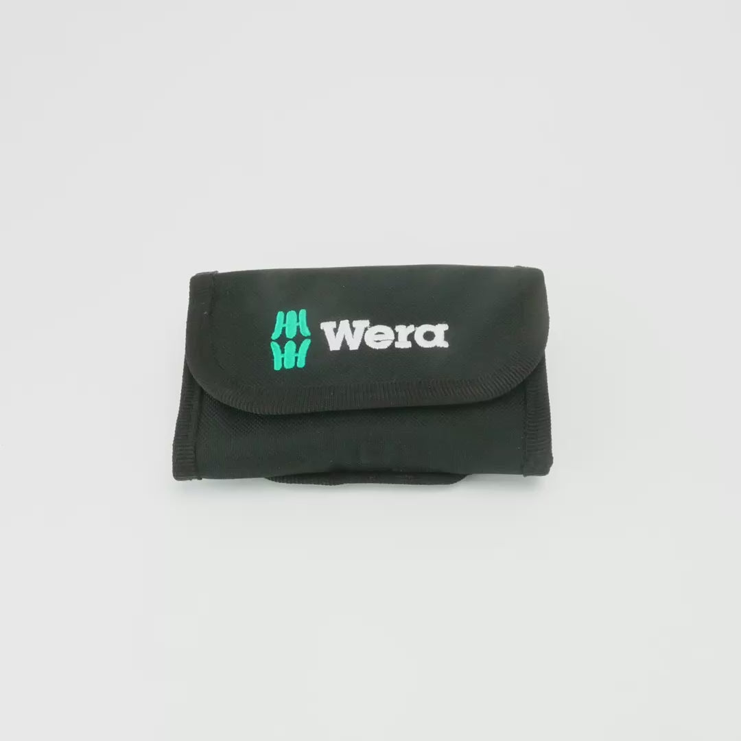 Load video: Wera 073495 Magnetic Nutsetter Set 8 Piece Pouch Set