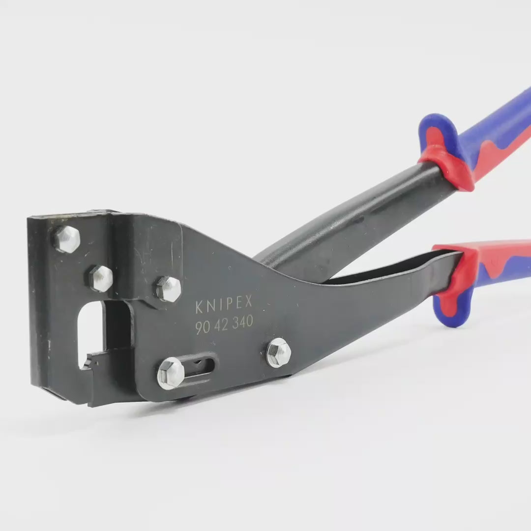 Load video: Knipex 13.4" Punch Lock Riveters