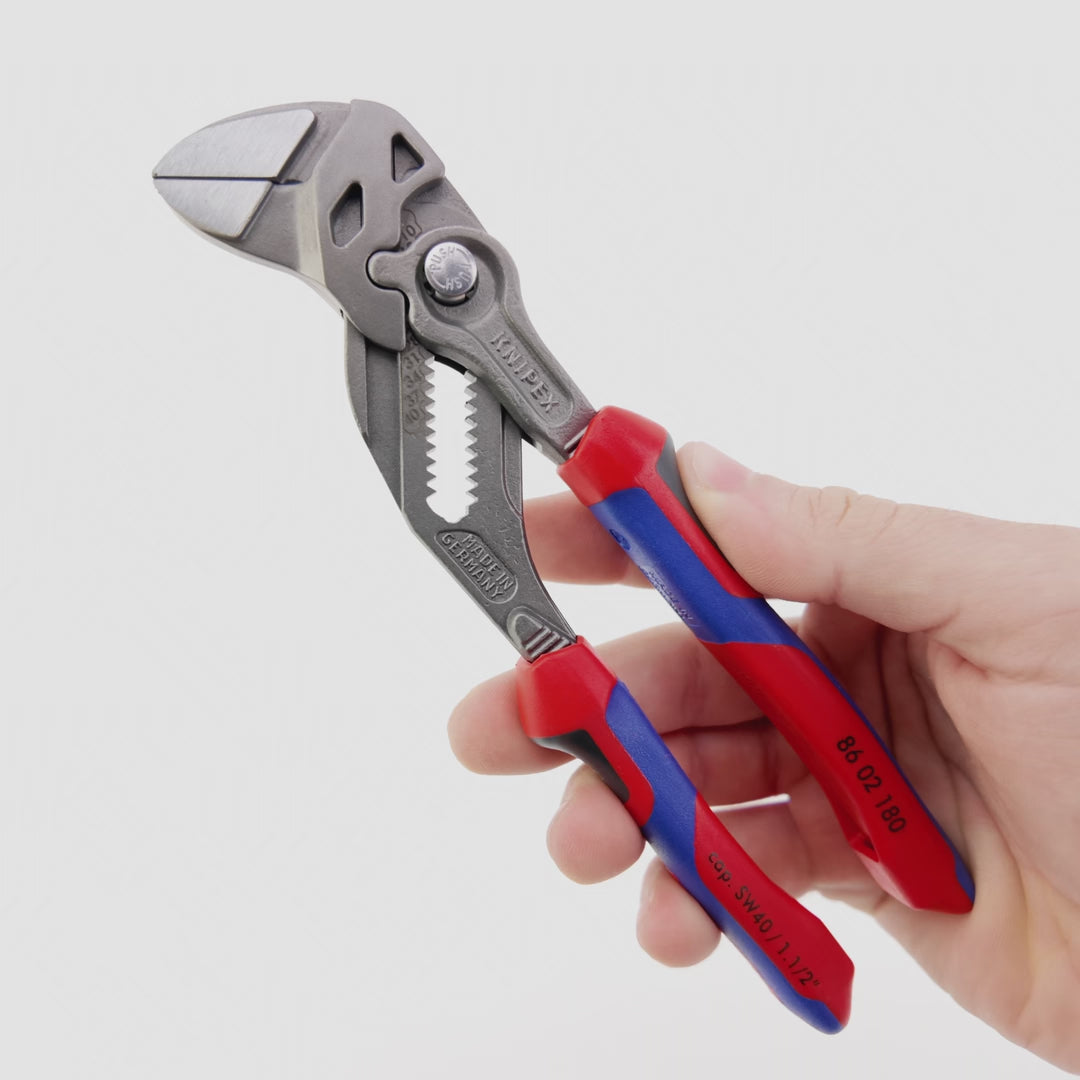 Load video: Knipex 7" Pliers Wrench - MultiGrip