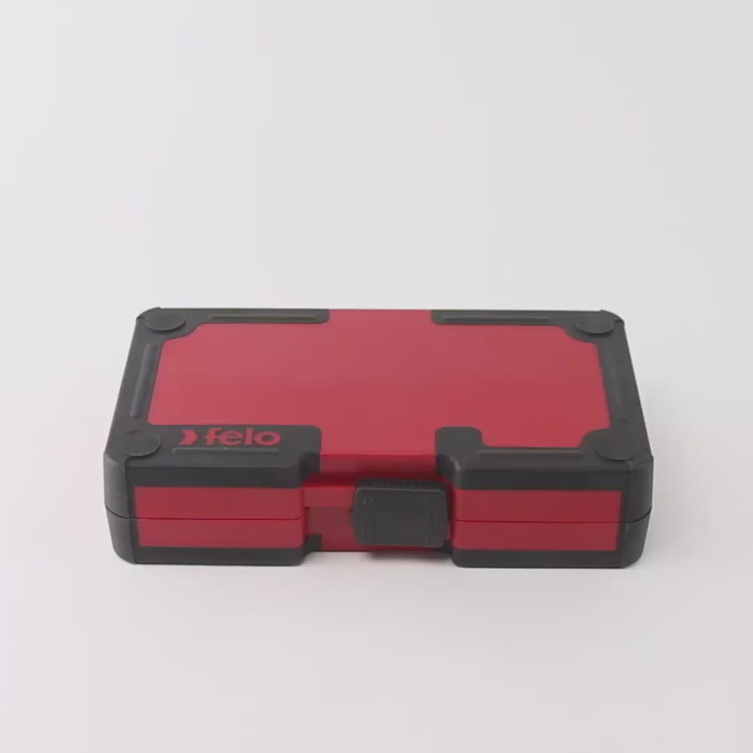Load video: Felo Smart II 29 Piece Socket and Bit Set - PH/PZ/Hex/Torx