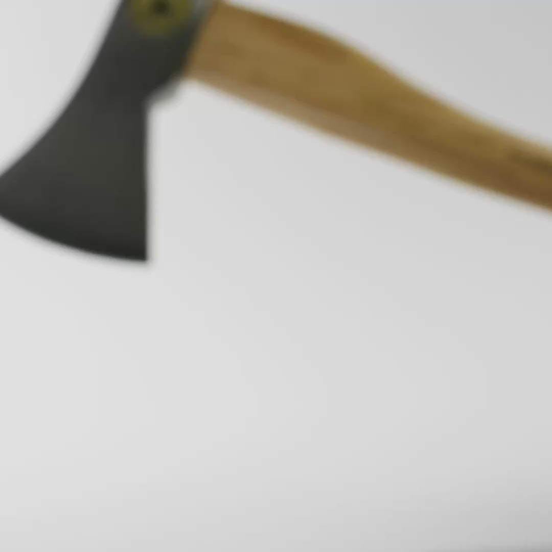 Load video: Ox Head OX 20 H-1608 Universal Forestry Axe, Hickory Handle, 1600g